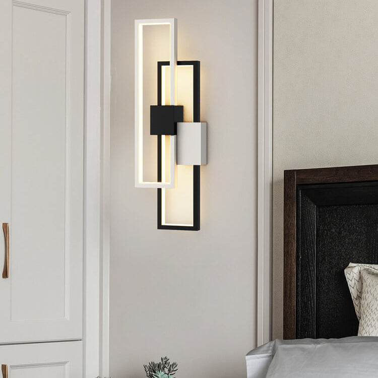LumiSil - Lámpara de pared LED minimalista y creativa con marco de silicona
