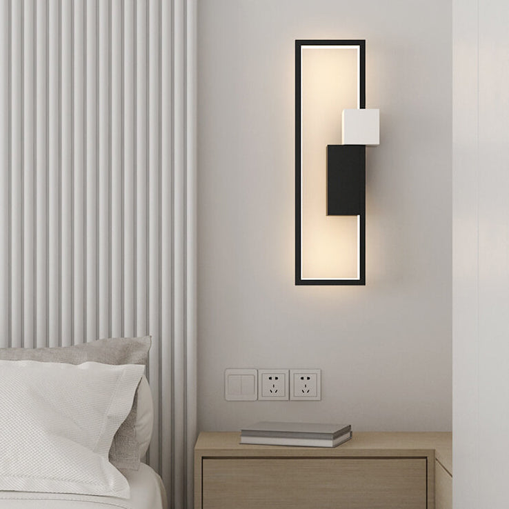 LumiSil - Lámpara de pared LED minimalista y creativa con marco de silicona
