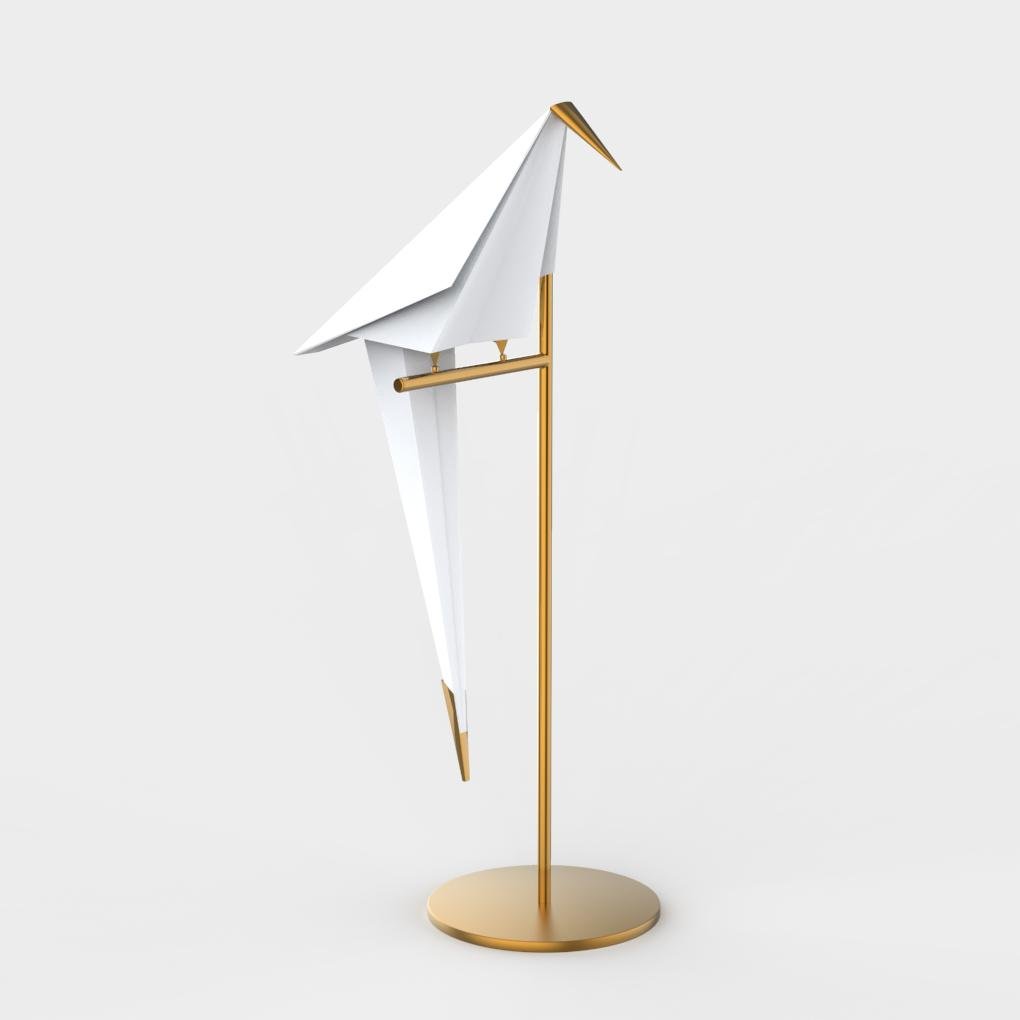 ArtiLicht - Gouden Tafellamp conoció a Origami Kraanvogel Ontwerp