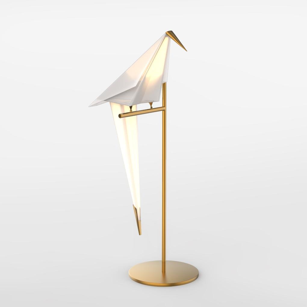 ArtiLicht - Gouden Tafellamp conoció a Origami Kraanvogel Ontwerp