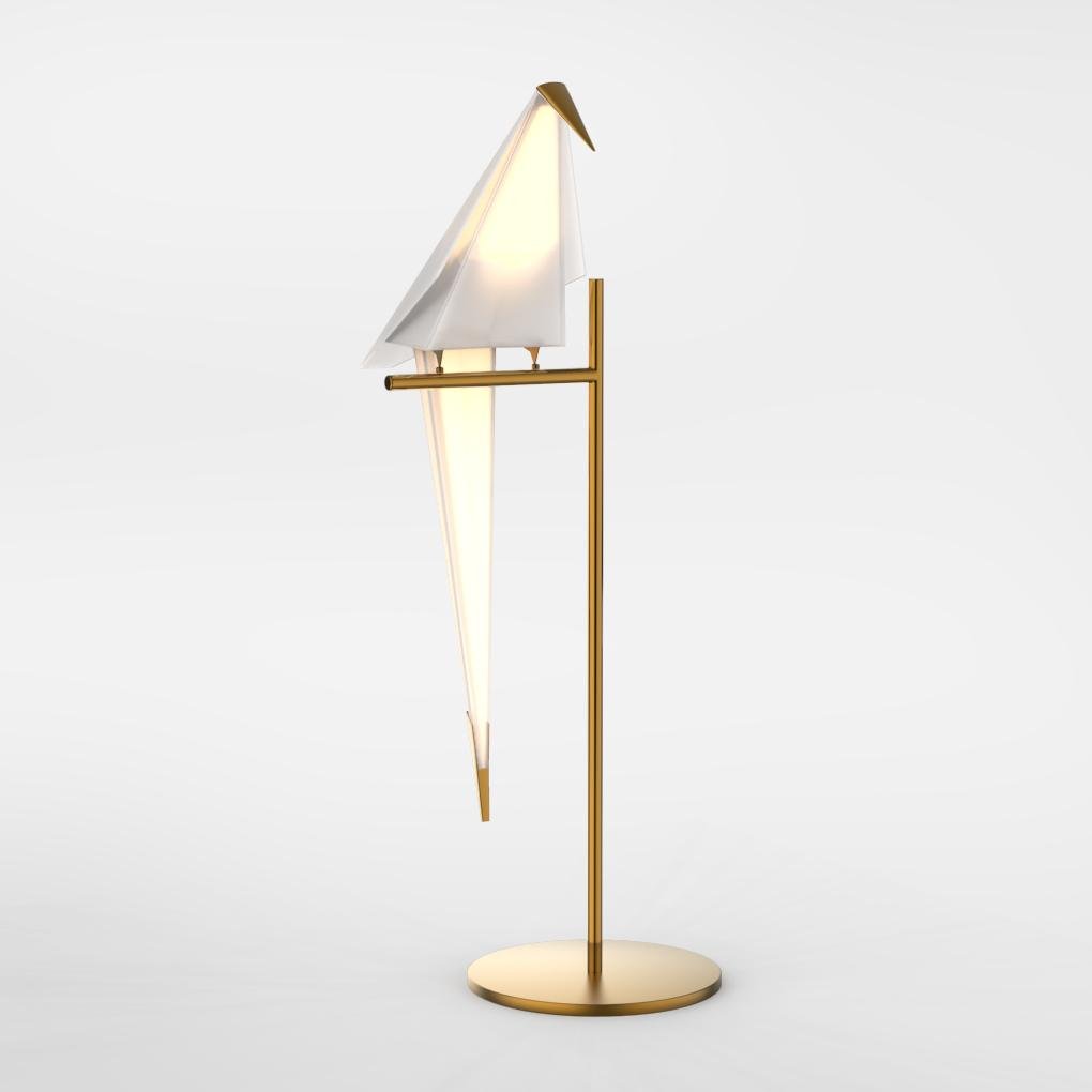 ArtiLicht - Gouden Tafellamp conoció a Origami Kraanvogel Ontwerp