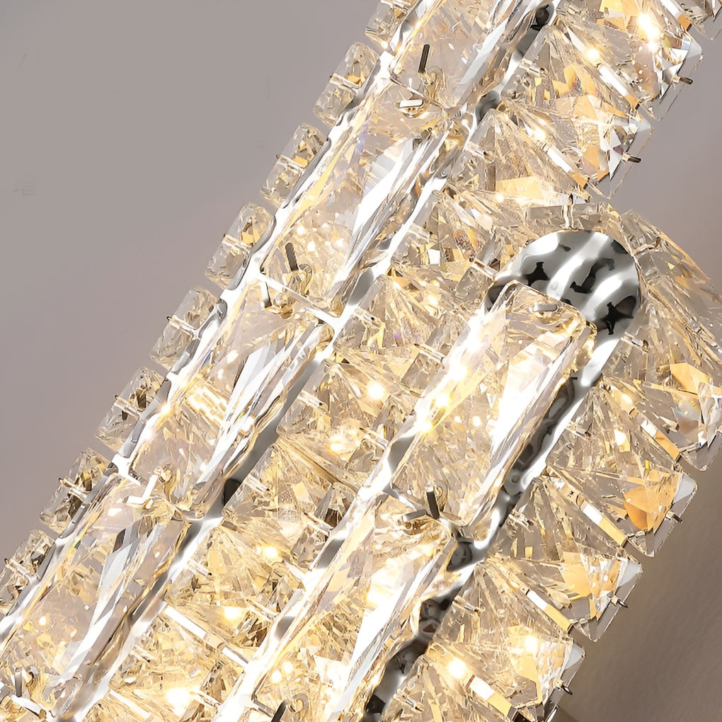 Lumina - Doble tira LED Kristallen Moderne Wandlamp con función de atenuación seca