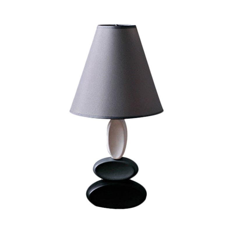 ShineStyle - Lámpara de mesa de diseño moderno con tapa de acero inoxidable