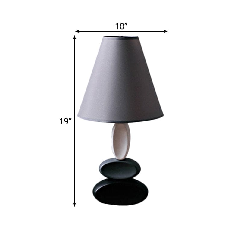 ShineStyle - Lámpara de mesa de diseño moderno con tapa de acero inoxidable
