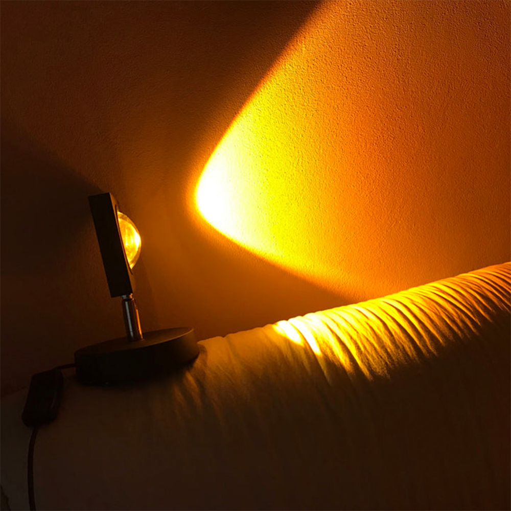 GlowBright - Lámpara de mesa retro zonsondergang