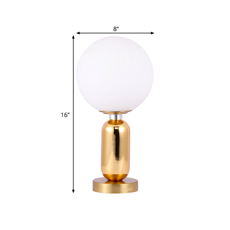 GloBelle - Lámpara moderna esmaltada y bolvormige con metal dorado