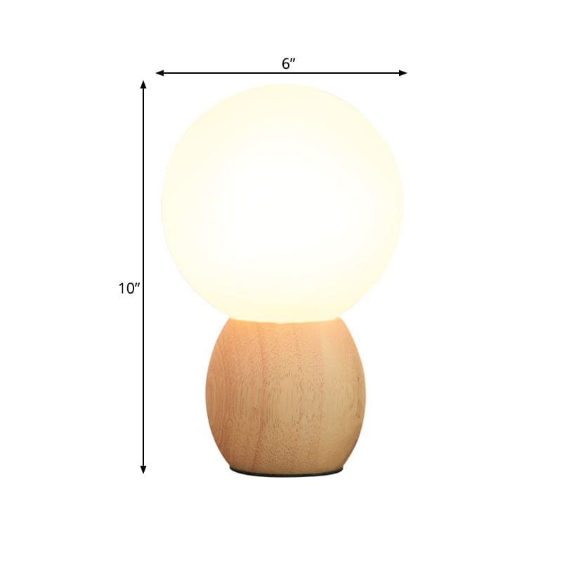 LumiOrb - Lámpara Orbs Nachtkastje con Houten Voetstuk