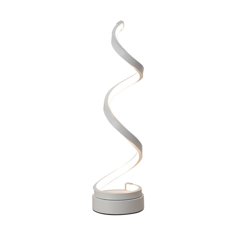 GloBulb - Lámpara de mesa moderna con espiral LED