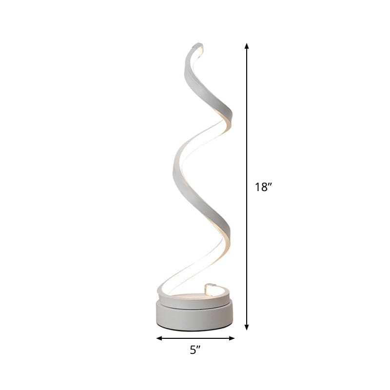 GloBulb - Lámpara de mesa moderna con espiral LED