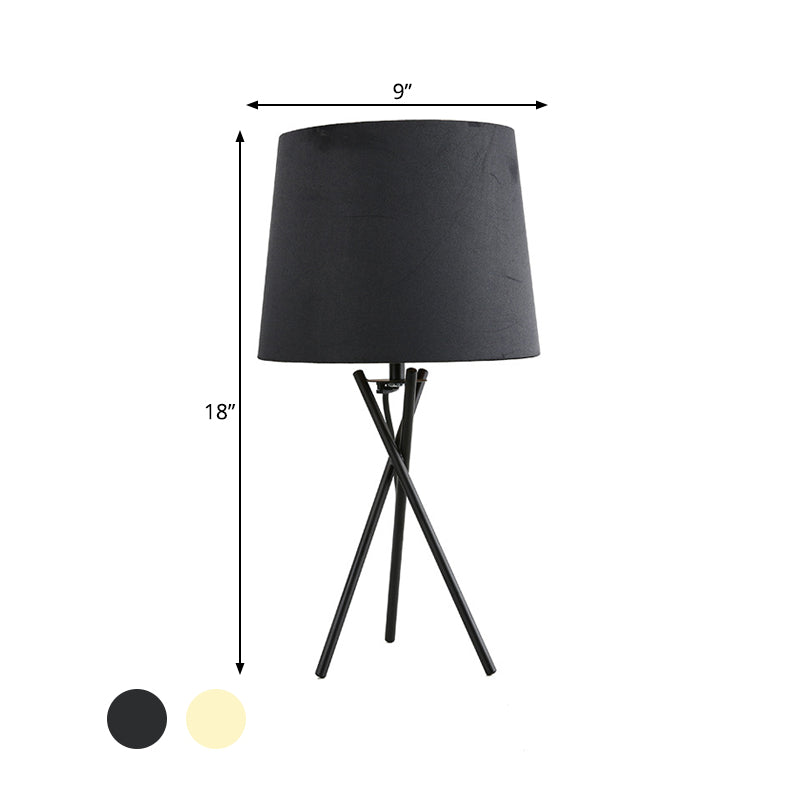 GlowWorks - Lámpara de mesa minimalista con iluminación nocturna de tambor