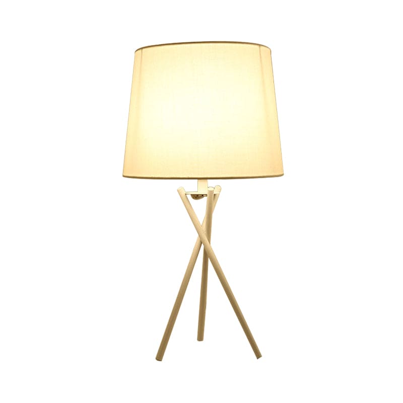 GlowWorks - Lámpara de mesa minimalista con iluminación nocturna de tambor