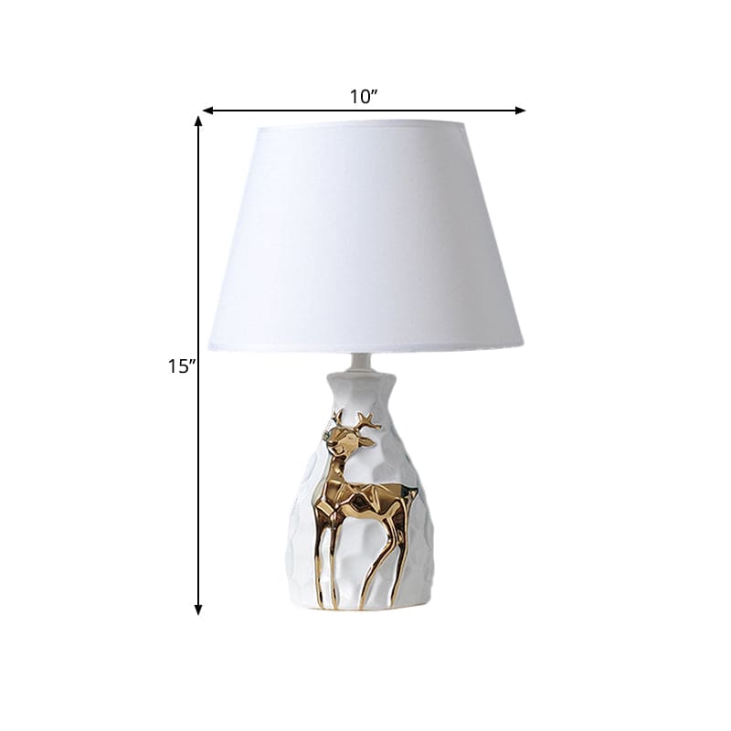 IrisGlow - Lámpara de mesa con grifos toelopende voet van hertenvaas
