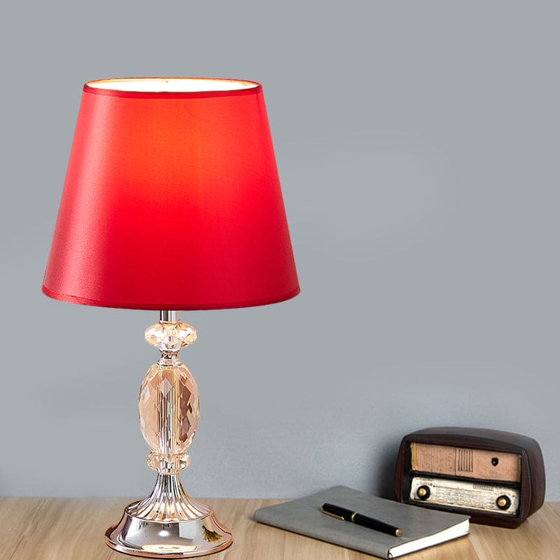 LuxLicht - Lámpara de mesa de diseño con grifos toelopende vorm y facetgeslepen glassen blokken
