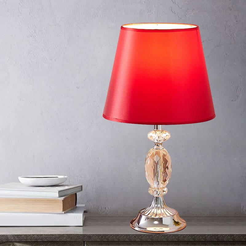 LuxLicht - Lámpara de mesa de diseño con grifos toelopende vorm y facetgeslepen glassen blokken