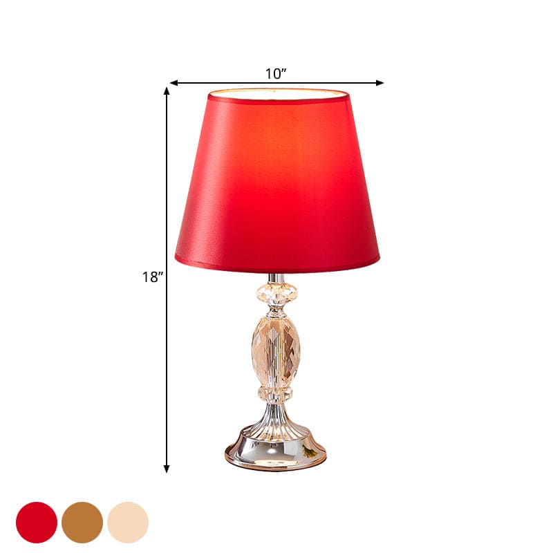 LuxLicht - Lámpara de mesa de diseño con grifos toelopende vorm y facetgeslepen glassen blokken