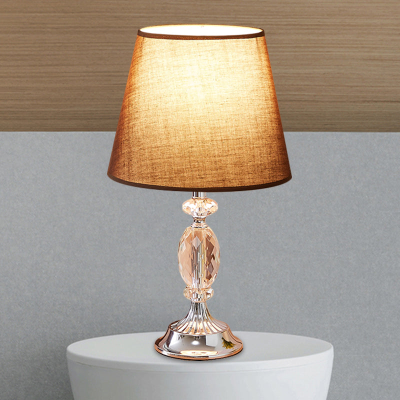 LuxLicht - Lámpara de mesa de diseño con grifos toelopende vorm y facetgeslepen glassen blokken