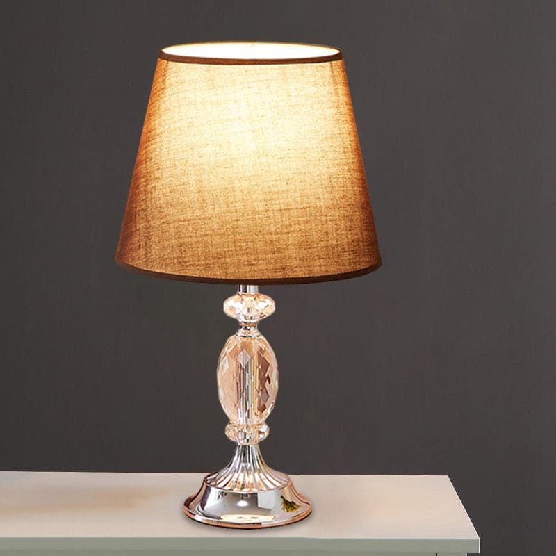 LuxLicht - Lámpara de mesa de diseño con grifos toelopende vorm y facetgeslepen glassen blokken