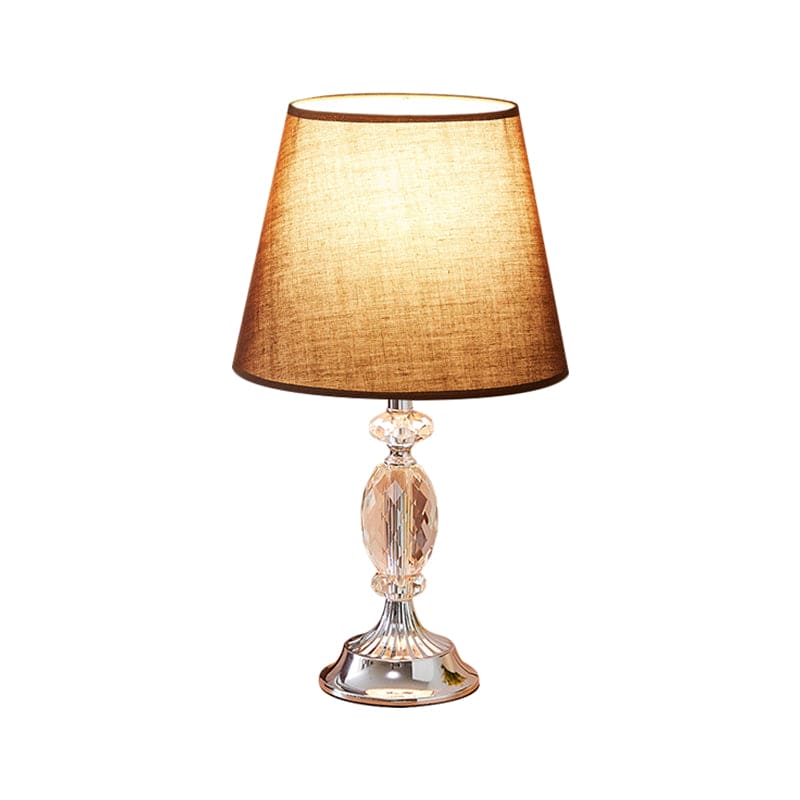 LuxLicht - Lámpara de mesa de diseño con grifos toelopende vorm y facetgeslepen glassen blokken