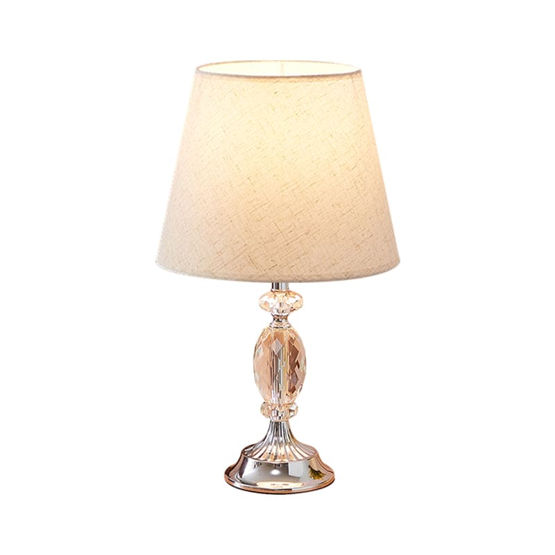 LuxLicht - Lámpara de mesa de diseño con grifos toelopende vorm y facetgeslepen glassen blokken