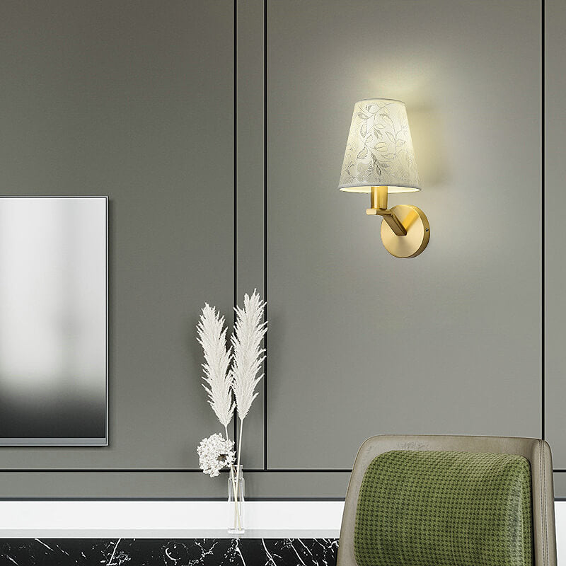 LichtBloeier - Lámpara de pared Moderne stoffen kuppel con 1 lic2htarm