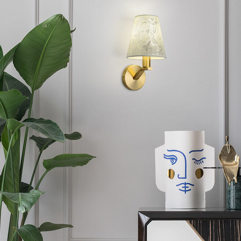LichtBloeier - Lámpara de pared Moderne stoffen kuppel con 1 lic2htarm