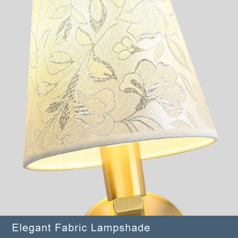 LichtBloeier - Lámpara de pared Moderne stoffen kuppel con 1 lic2htarm