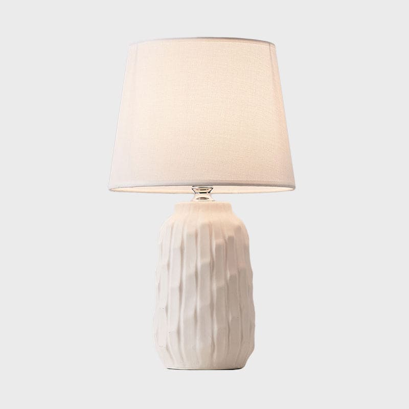 Eclat - Lámpara de mesa de diseño con grifos toelopende kap y cilindrische keramische voet