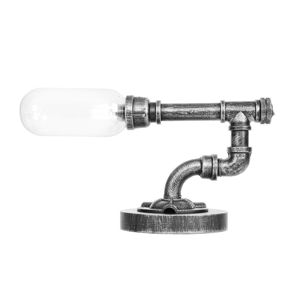GloeiAmber - Lámpara de mesa Kapstijlheldere glassen
