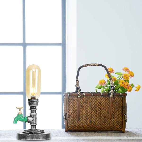 GloeiAmber - Lámpara de mesa Kapstijlheldere glassen