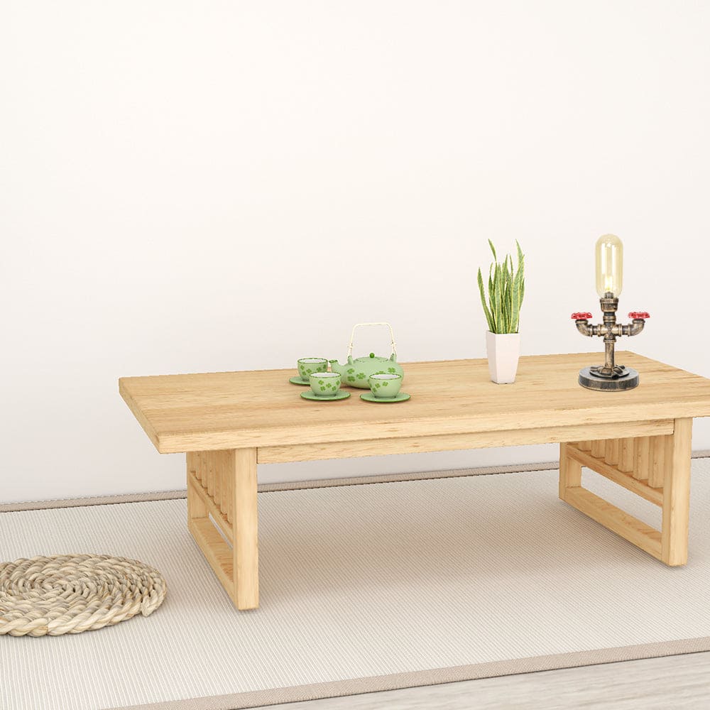 RoboGlow - Lámpara de mesa moderna con diseño industrial y pijp de metal