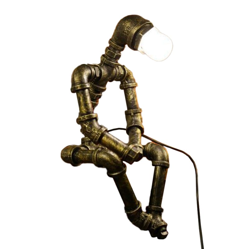 GloBots - Lámpara de mesa con robot ciberpunk
