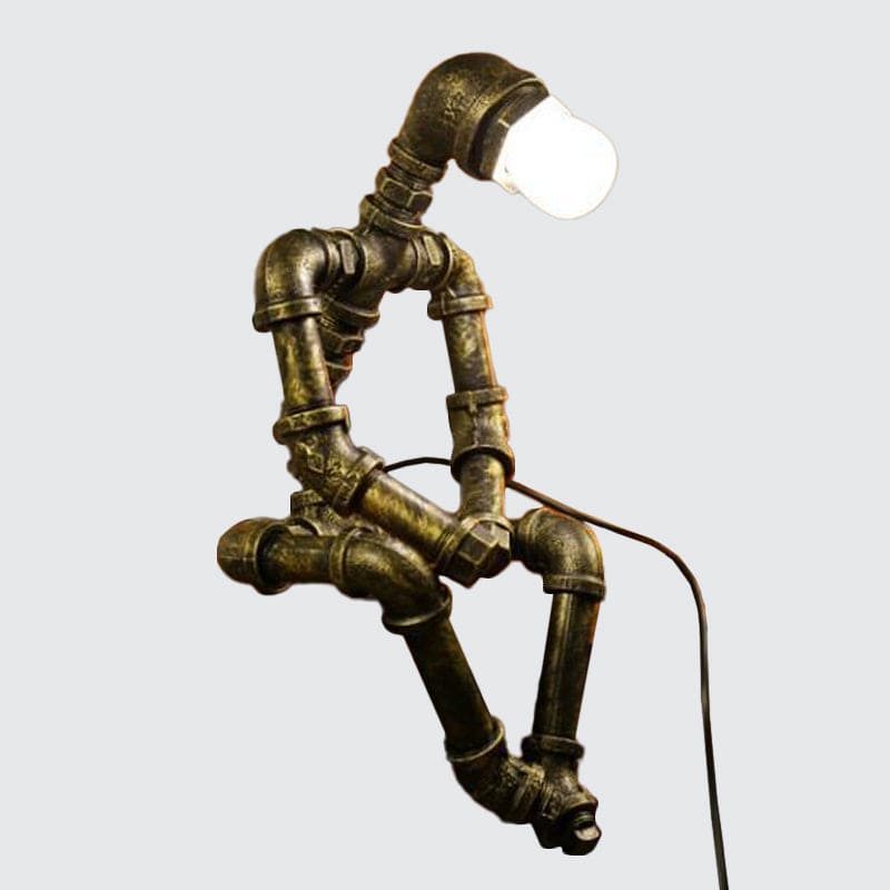 GloBots - Lámpara de mesa con robot ciberpunk