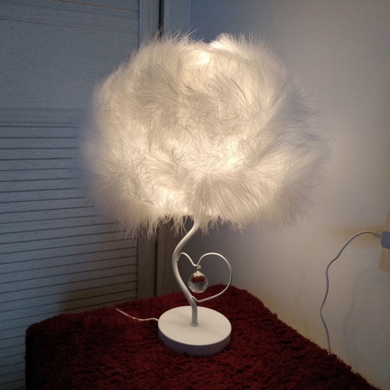 EvoGlow - Lámpara de mesa romántica escandinava Feather Cloud