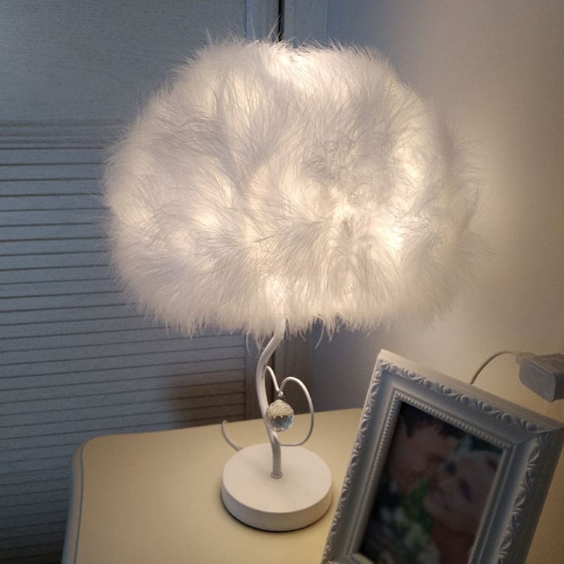 EvoGlow - Lámpara de mesa romántica escandinava Feather Cloud