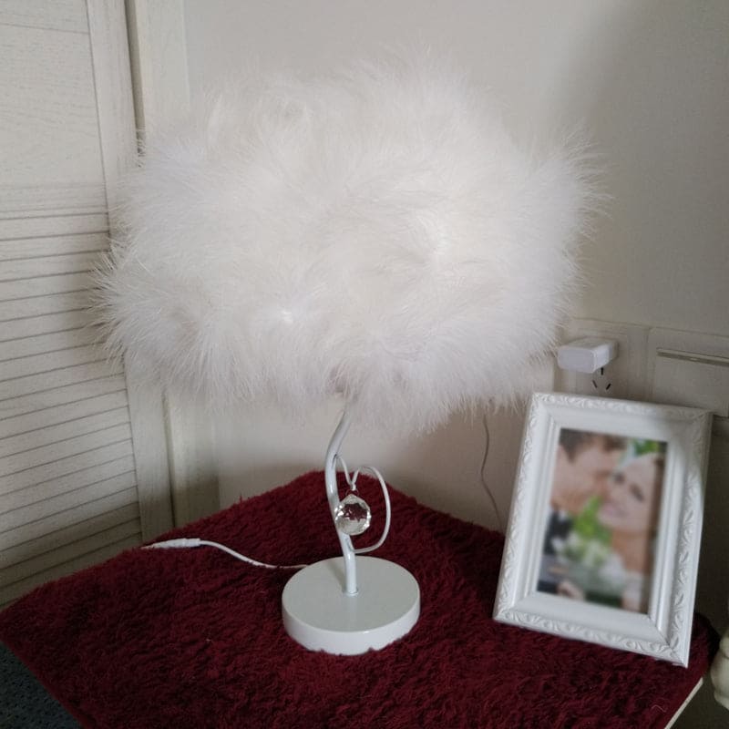 EvoGlow - Lámpara de mesa romántica escandinava Feather Cloud