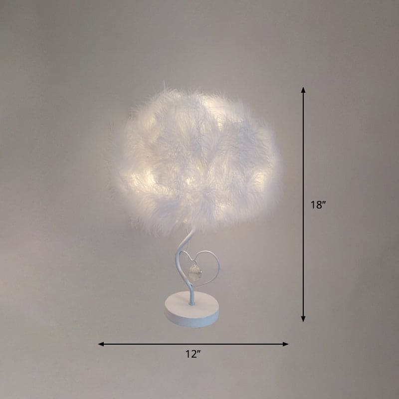 EvoGlow - Lámpara de mesa romántica escandinava Feather Cloud