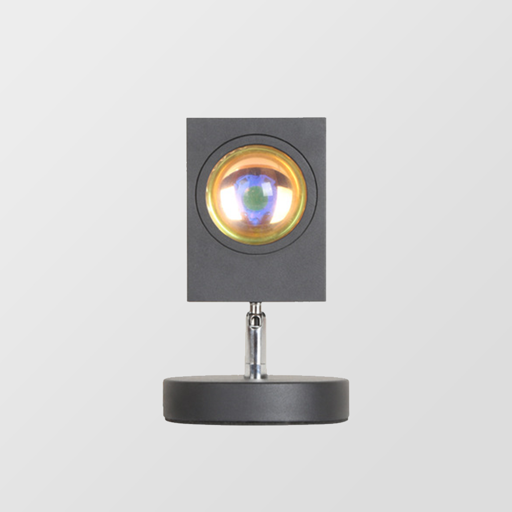 GlowBright - Lámpara de mesa retro zonsondergang