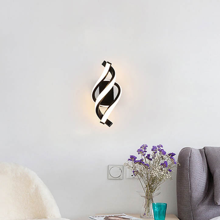LumiVibe - Lámpara de pared LED espiral Eigentijdse con 1 luz