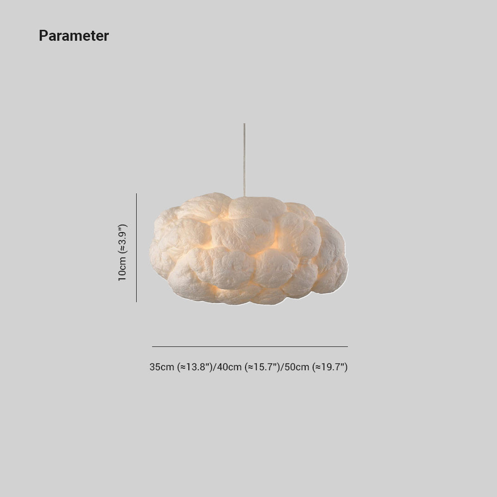 Minori Design Cloud Lámpara colgante LED PVC/Katoen Wit