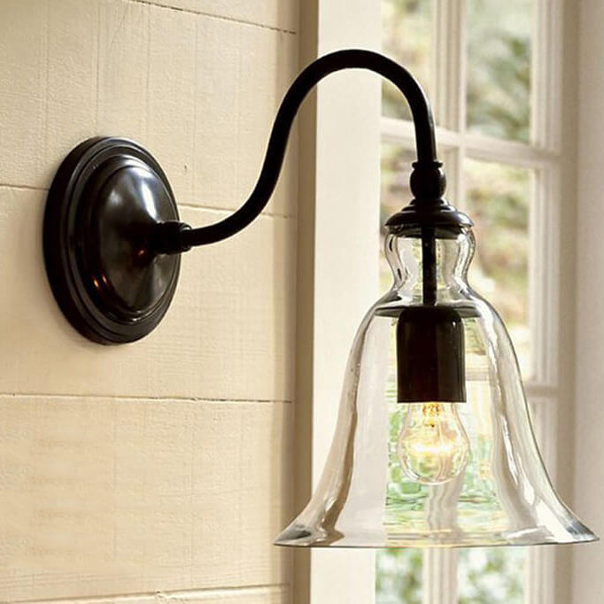 VintageGlow - Lámpara de pared industrial de estilo vintage con un soporte vidriado