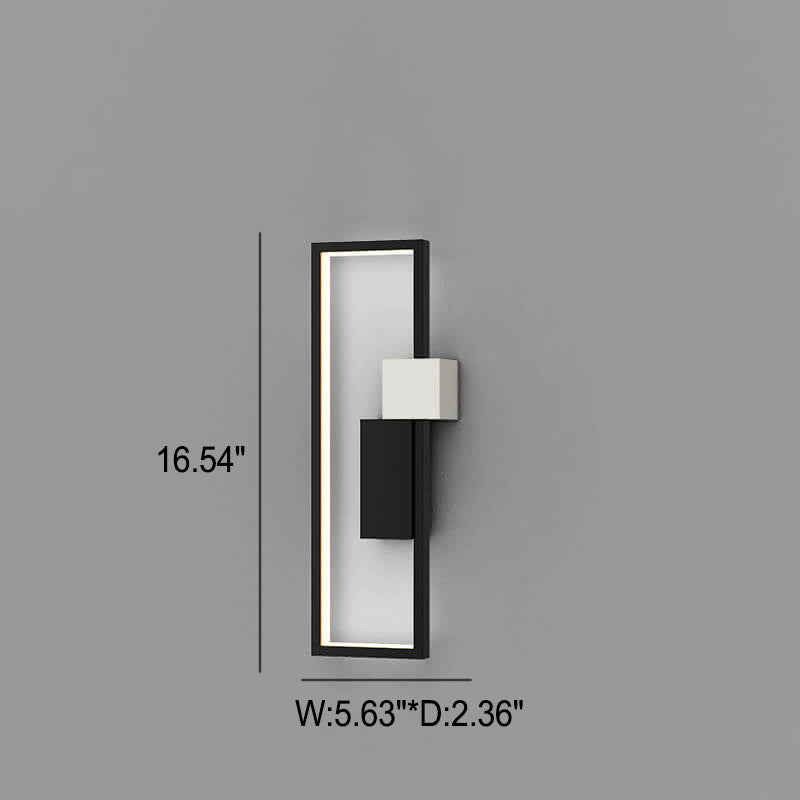 LumiSil - Lámpara de pared LED minimalista y creativa con marco de silicona