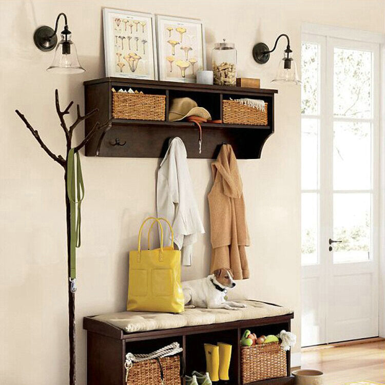 VintageGlow - Lámpara de pared industrial de estilo vintage con un soporte vidriado