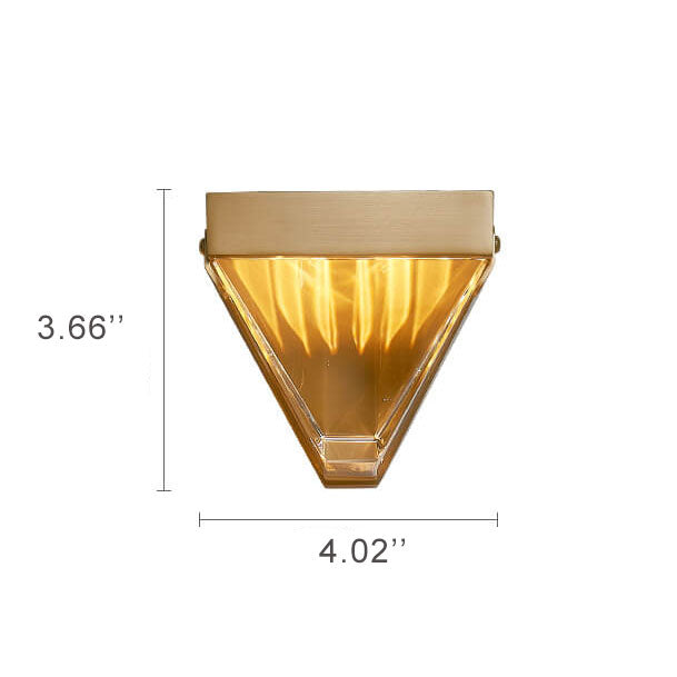 Lumino - Lámpara de pared LED moderna con patrón geométrico