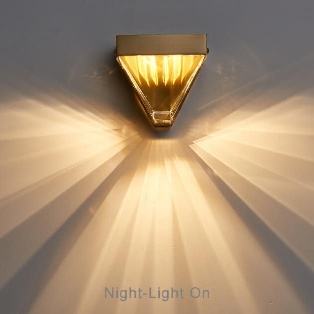 Lumino - Lámpara de pared LED moderna con patrón geométrico