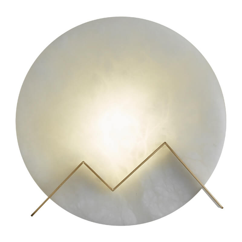 MarmerGlow - Lámpara LED circular de marmer con 1 luz