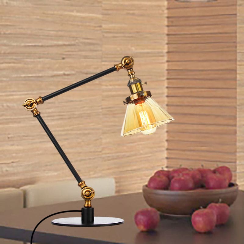 LumiClear - Kegele Lámpara de mesa de cristal transparente Elegabel