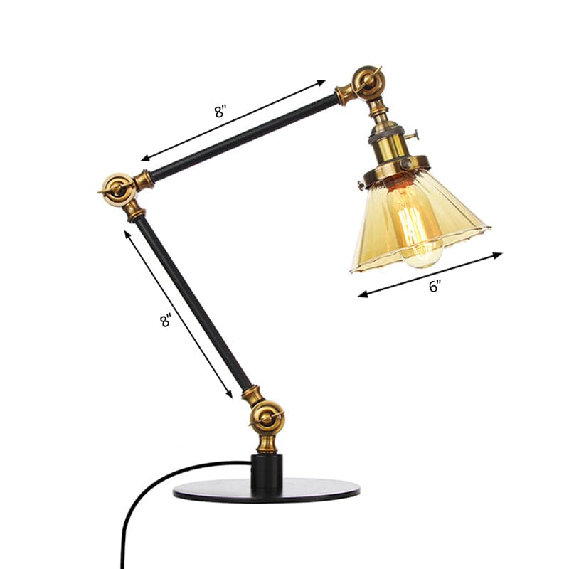LumiClear - Kegele Lámpara de mesa de cristal transparente Elegabel