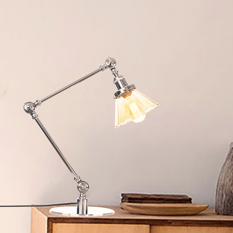 LumiClear - Kegele Lámpara de mesa de cristal transparente Elegabel