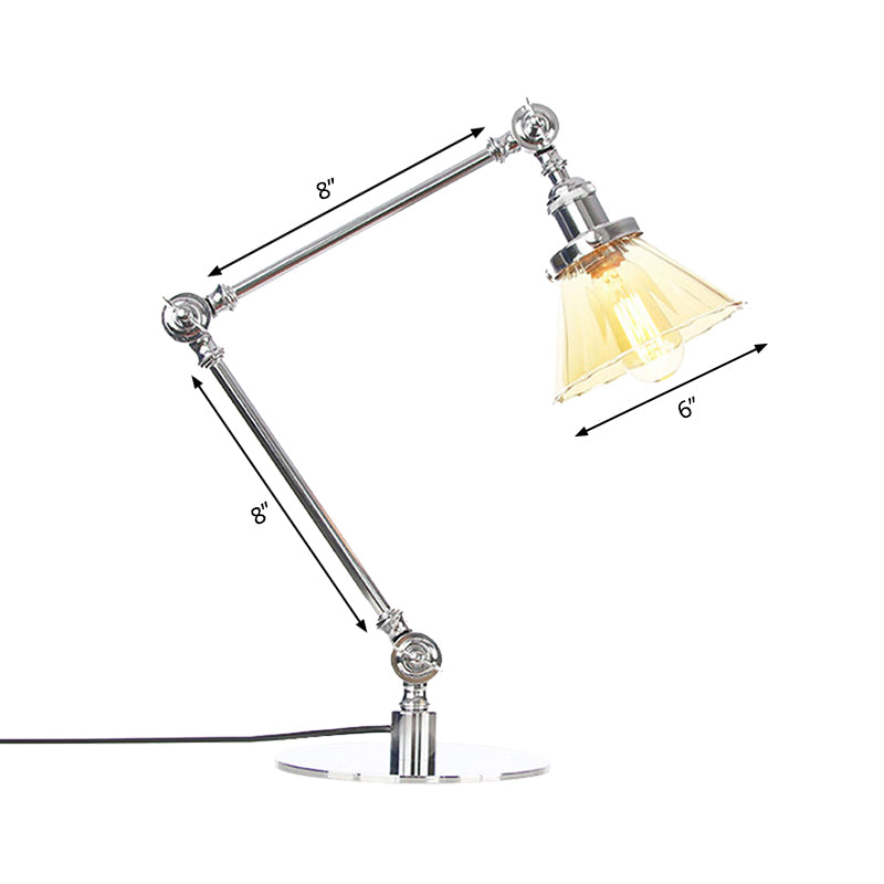 LumiClear - Kegele Lámpara de mesa de cristal transparente Elegabel