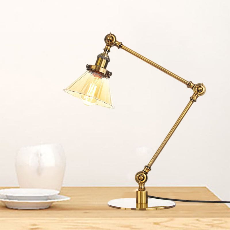 LumiClear - Kegele Lámpara de mesa de cristal transparente Elegabel